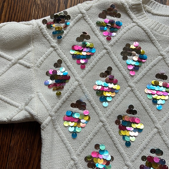 Habitual Sequin Sweater Size 7/8 - Picture 3 of 16